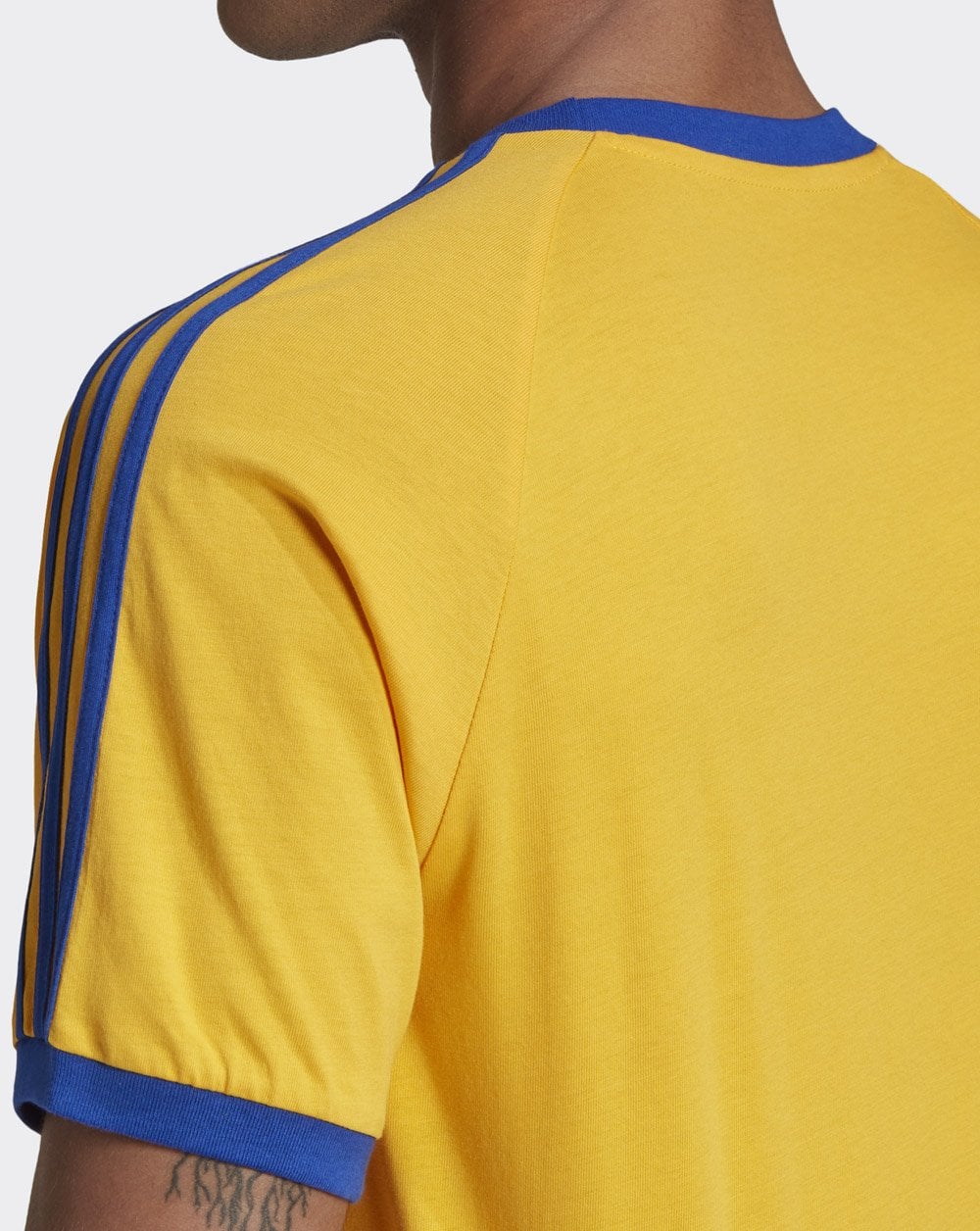Adidas Originals 3-Streifen T-Shirt Goldgelb/Royal