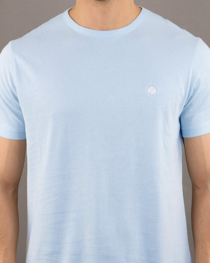 Pretty Green Mitchell T-Shirt Himmelblau