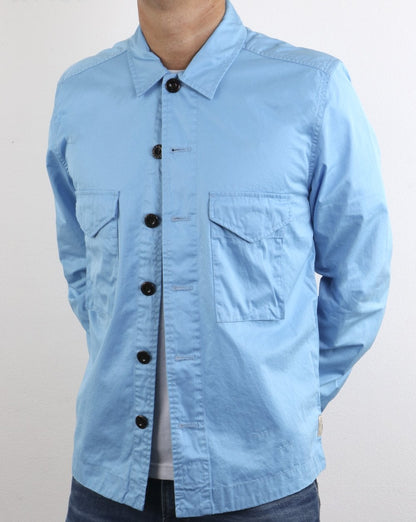 Pretty Green Connor Überhemd Hellblau