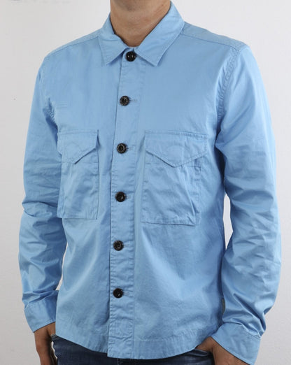 Pretty Green Connor Überhemd Hellblau