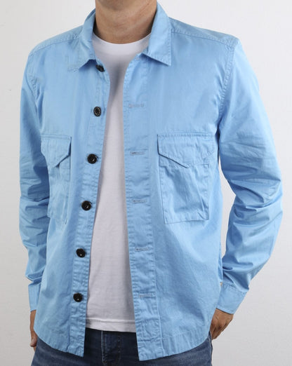 Pretty Green Connor Überhemd Hellblau