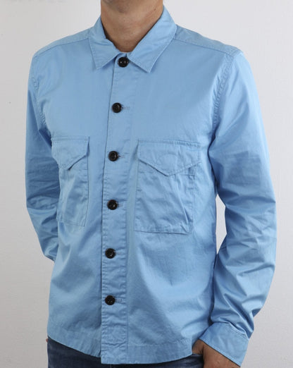 Pretty Green Connor Überhemd Hellblau