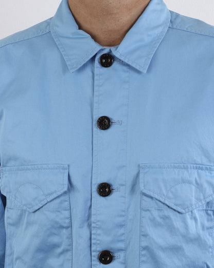 Pretty Green Connor Überhemd Hellblau