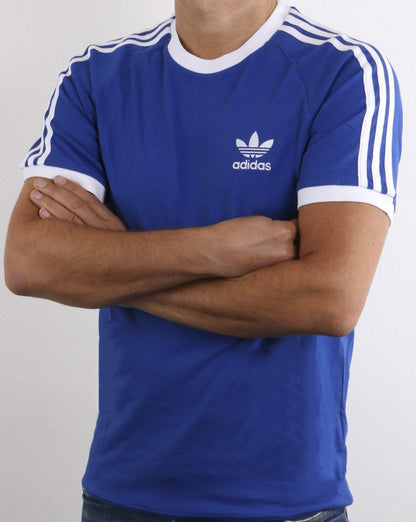 Adidas Originals 3-Streifen-T-Shirt Königsblau