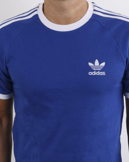 Adidas Originals 3-Streifen-T-Shirt Königsblau