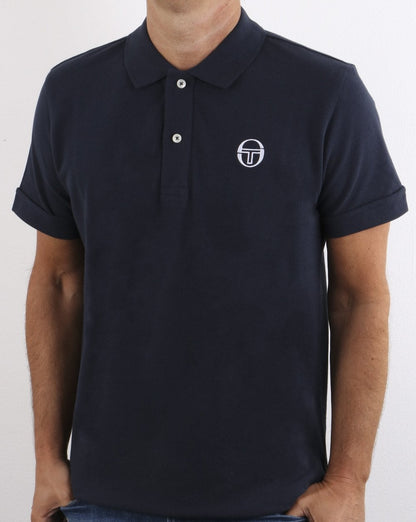 Sergio Tacchini Klassisches Poloshirt Marineblau