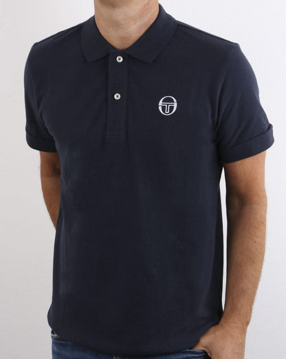 Sergio Tacchini Klassisches Poloshirt Marineblau