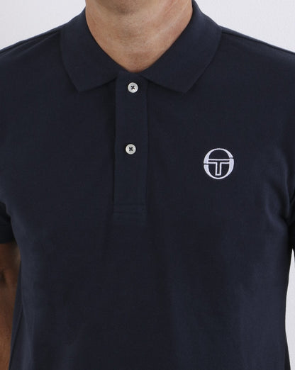 Sergio Tacchini Klassisches Poloshirt Marineblau