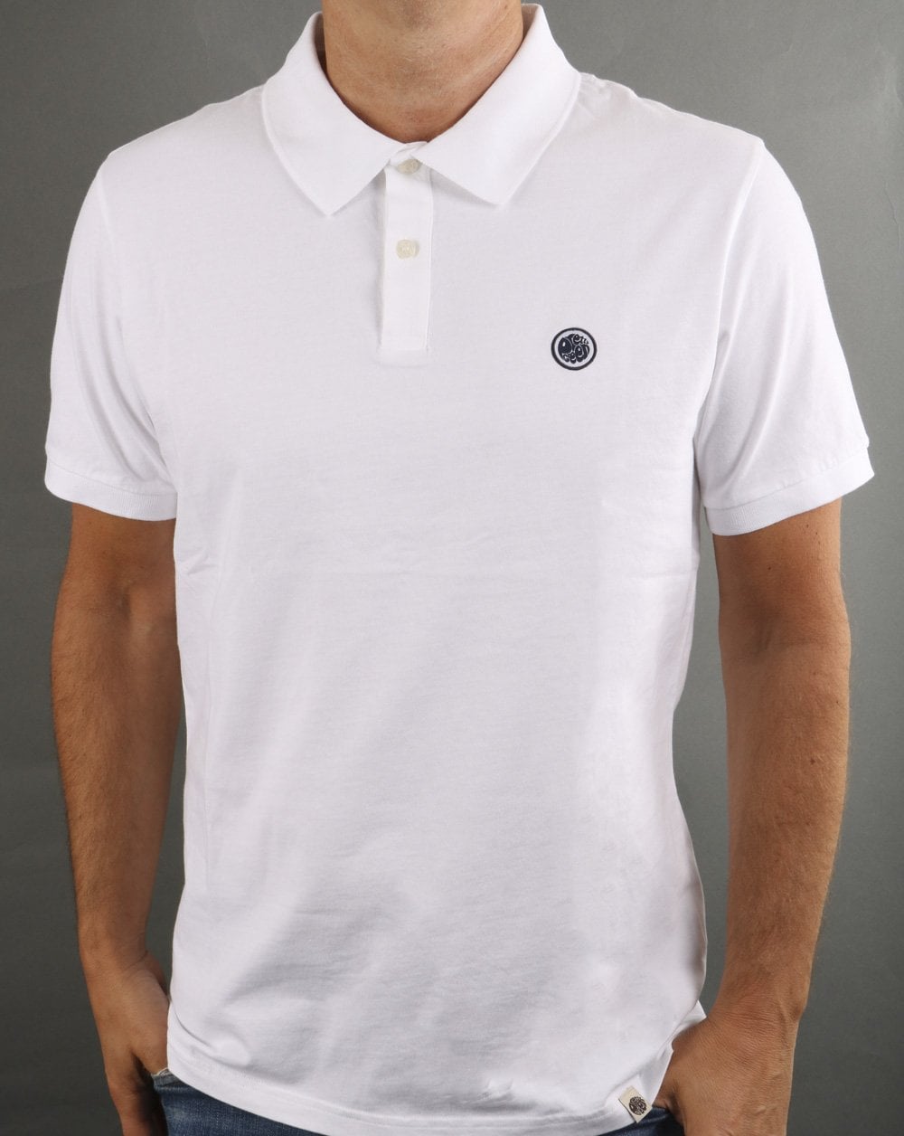 Pretty Green Tendale Jersey-Poloshirt Weiß