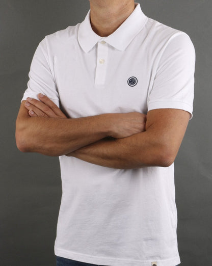 Pretty Green Tendale Jersey-Poloshirt Weiß
