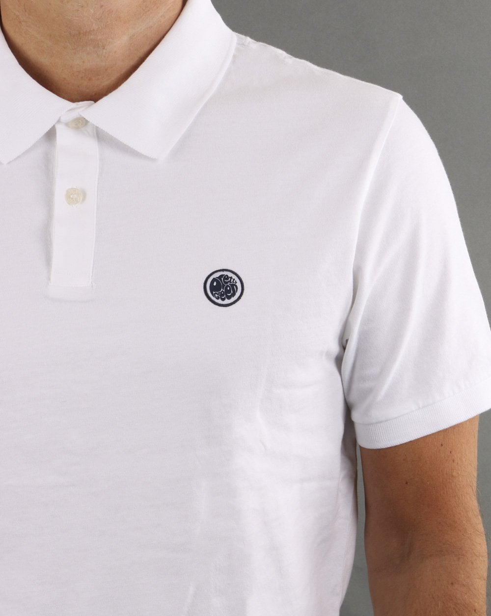 Pretty Green Tendale Jersey-Poloshirt Weiß