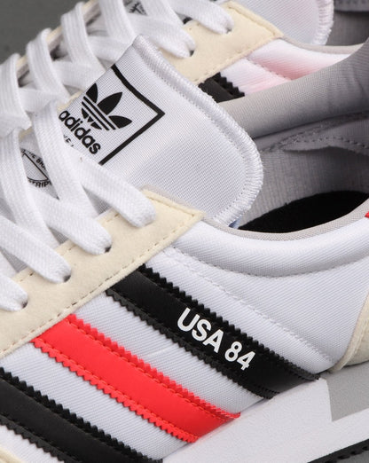 Adidas USA 84 Turnschuhe Weiß/Schwarz/Rot