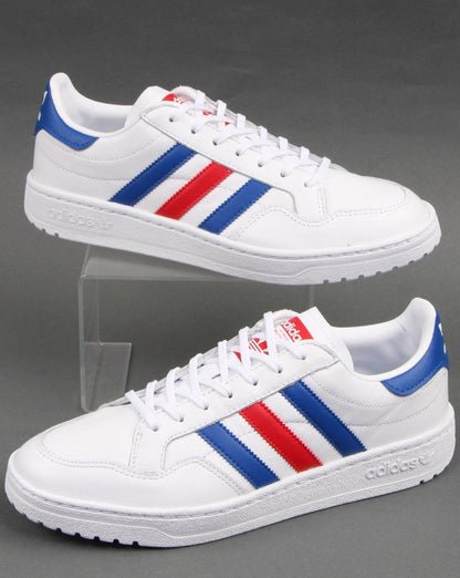 Adidas Team Court Sneakers Weiß/Royalblau/Scharlachrot