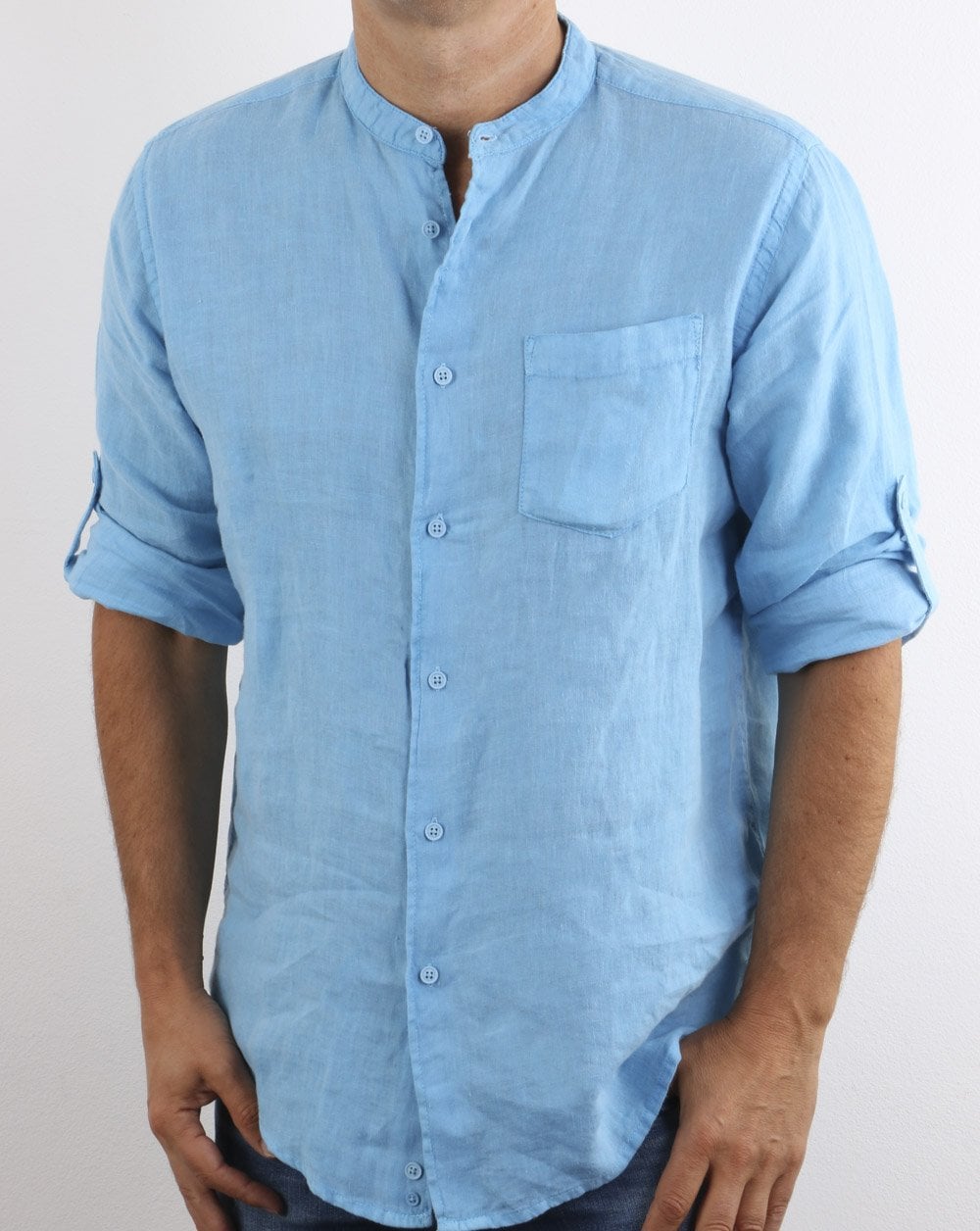Benetton Langarmhemd Blau