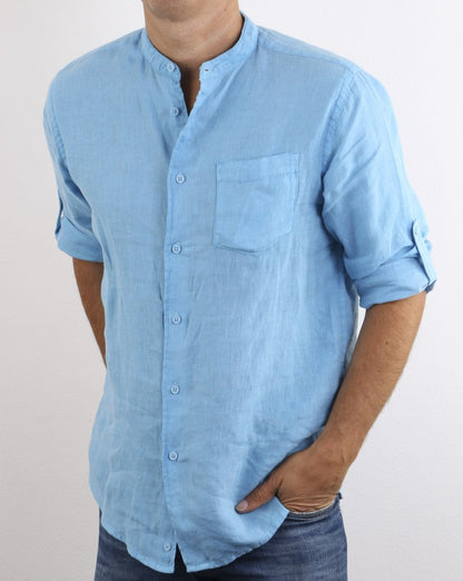 Benetton Langarmhemd Blau