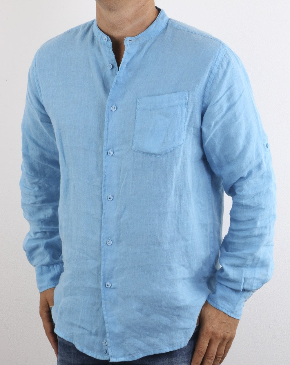Benetton Langarmhemd Blau
