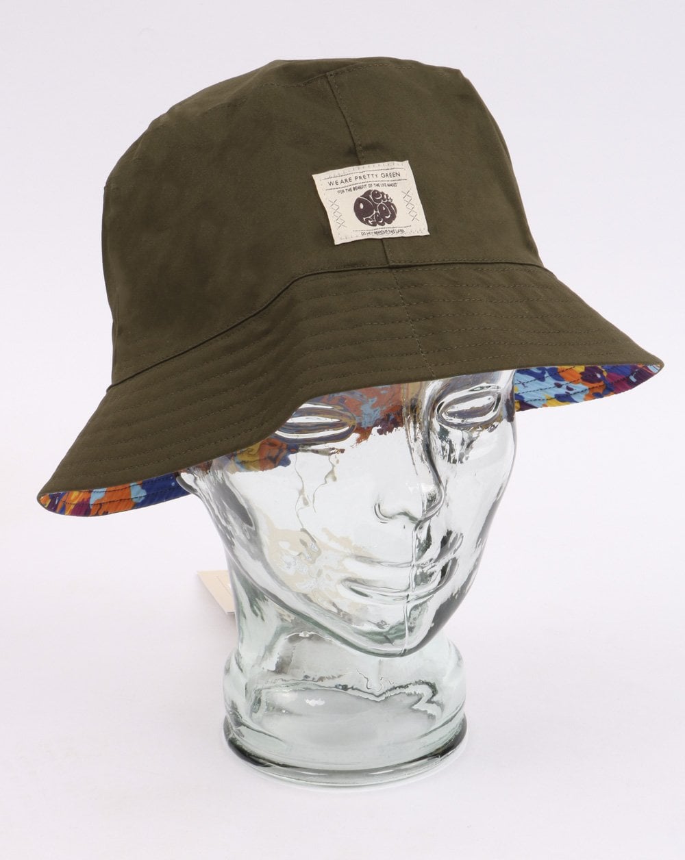 Pretty Green – Wendbarer Anglerhut mit Camouflage-Muster