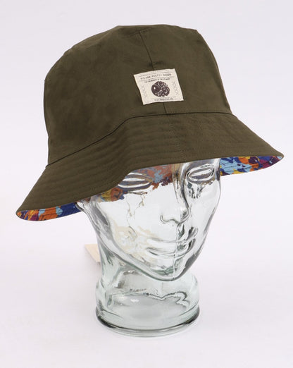 Pretty Green – Wendbarer Anglerhut mit Camouflage-Muster