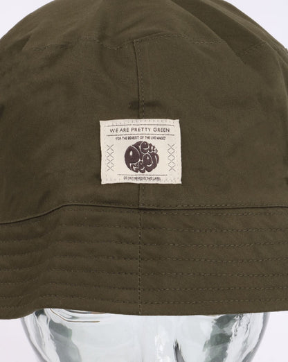 Pretty Green – Wendbarer Anglerhut mit Camouflage-Muster