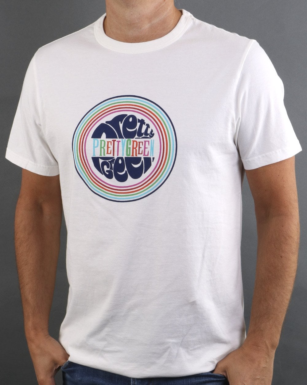 Pretty Green Norton T-Shirt Weiß