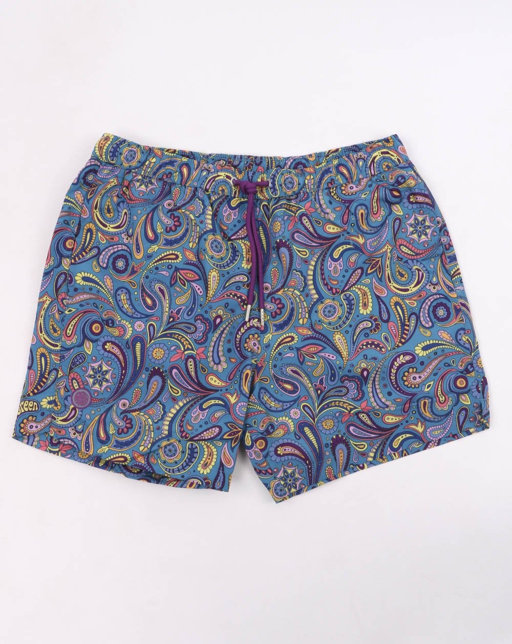 Pretty Green Festival Paisley Badeshorts