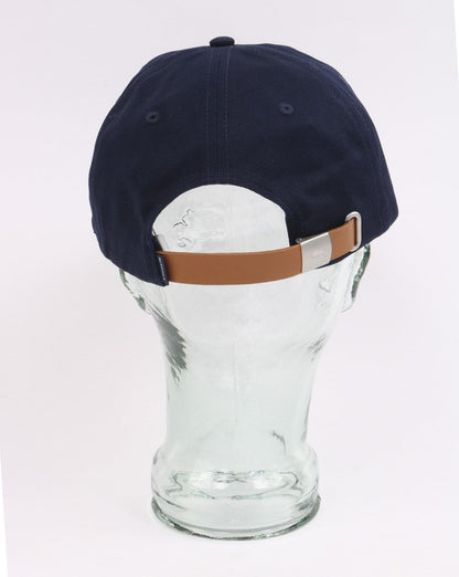 Lacoste – Baumwollkappe mit Kontrastriemen, Marineblau