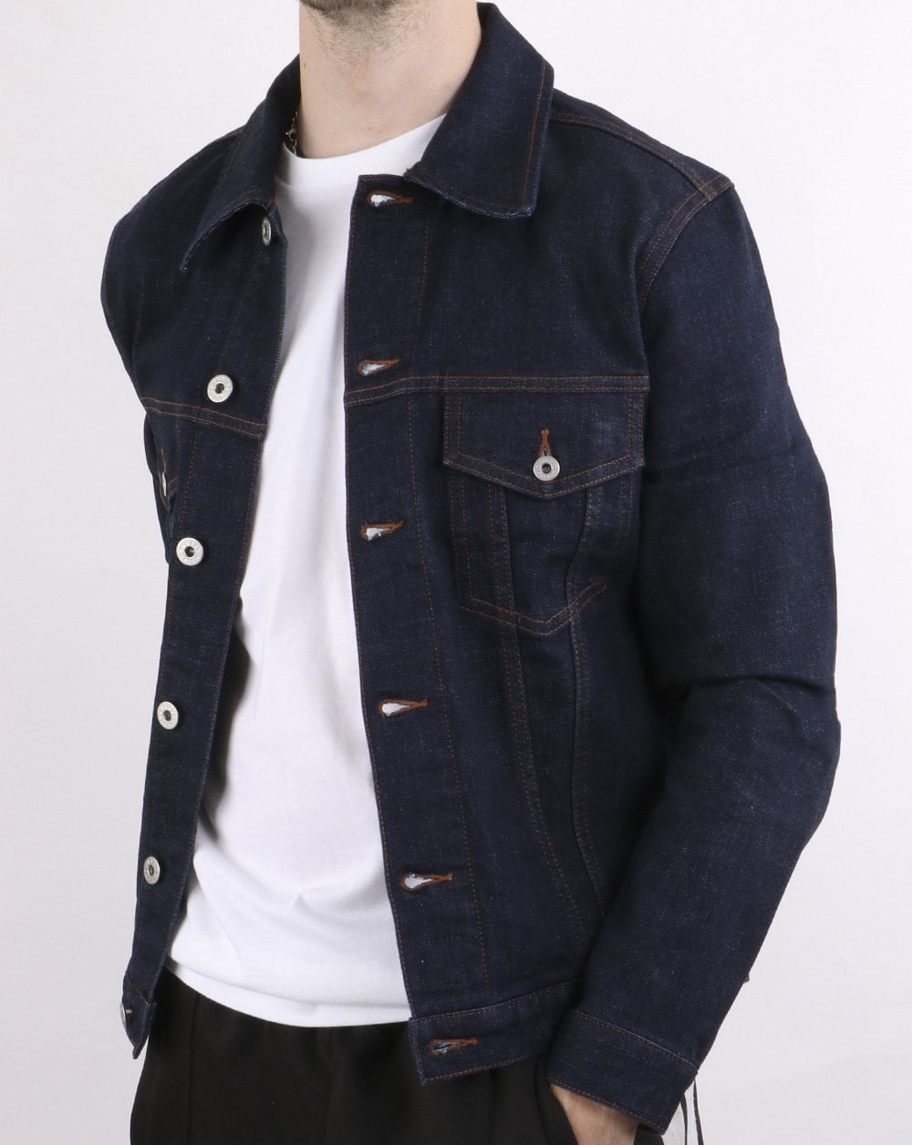 Pretty Green Jeansjacke, Marineblau