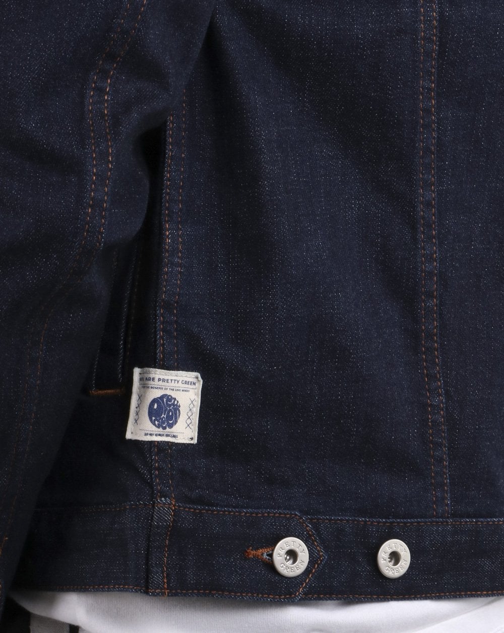 Pretty Green Jeansjacke, Marineblau