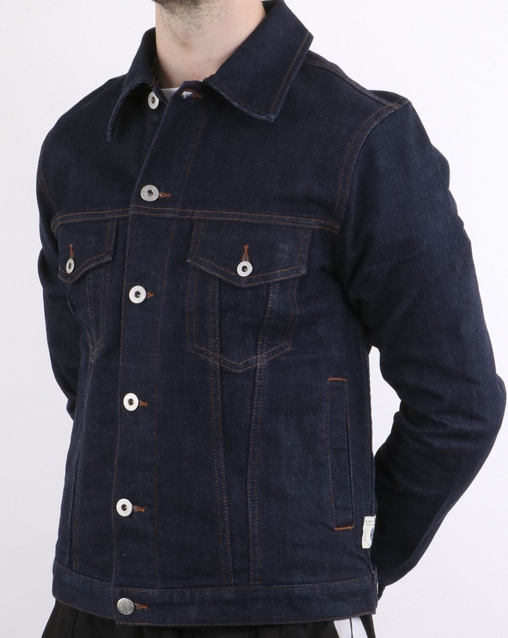Pretty Green Jeansjacke, Marineblau