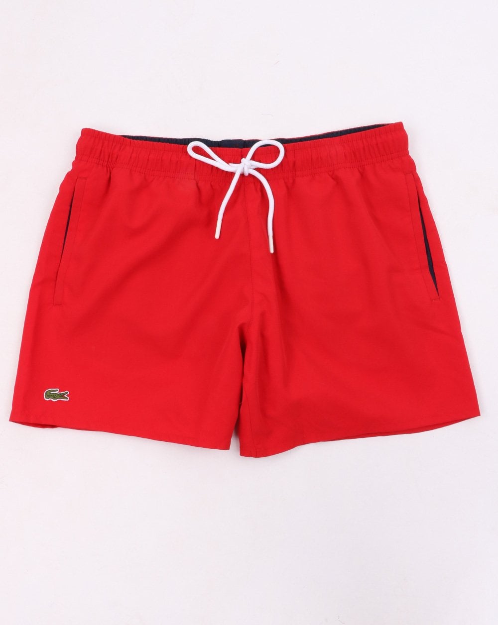 Lacoste Badeshorts Rot/Marineblau