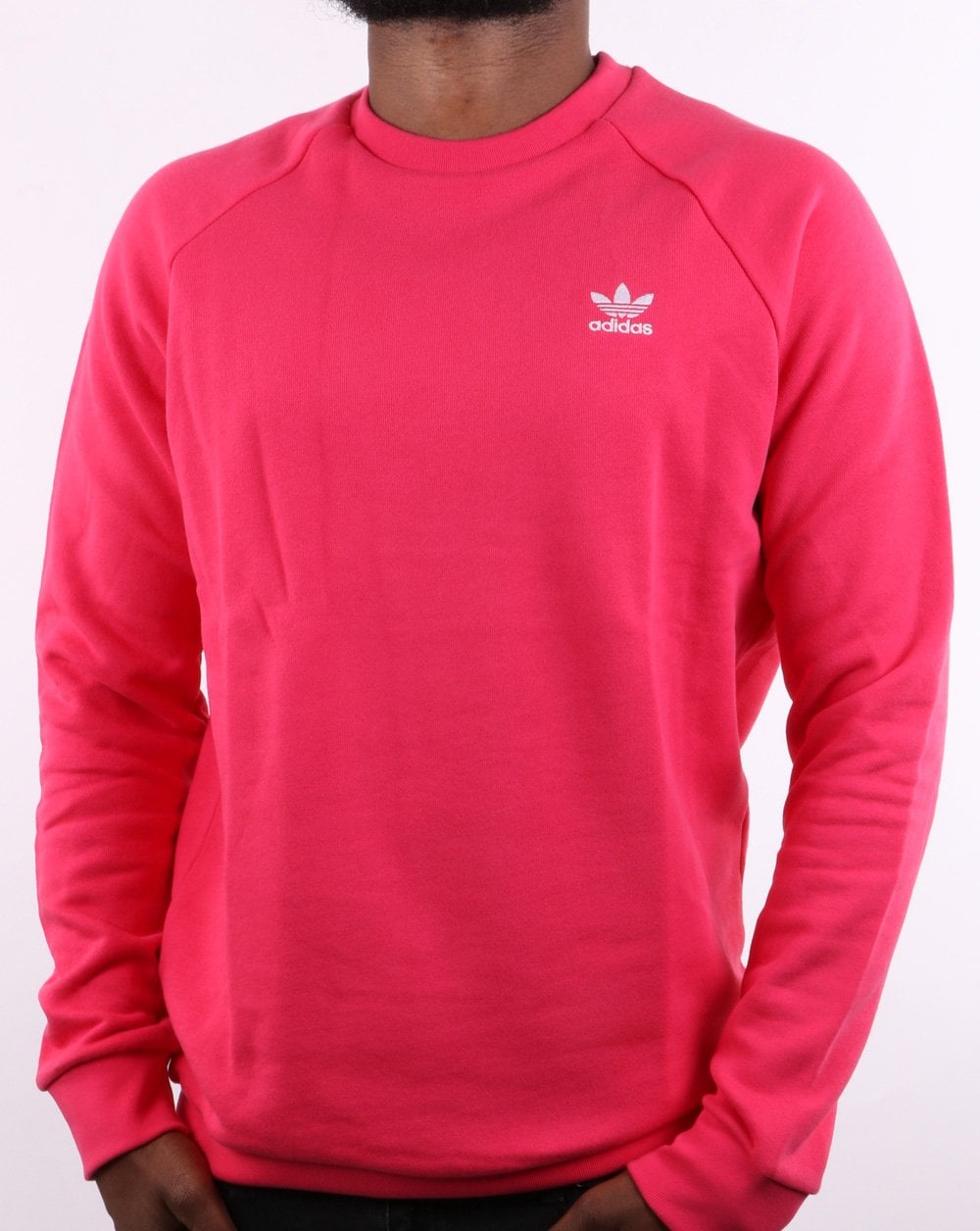 Adidas Originals Essential Crew Sweatshirt Power Pink