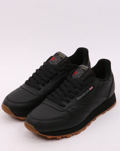 Reebok Classic Leder-Sneaker Schwarz/Gummi
