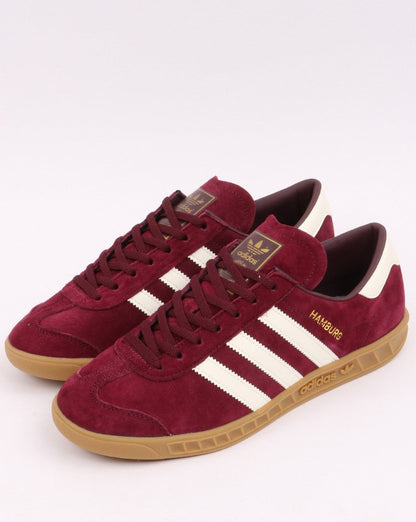 Adidas Hamburg Sneakers Burgund/Weiß