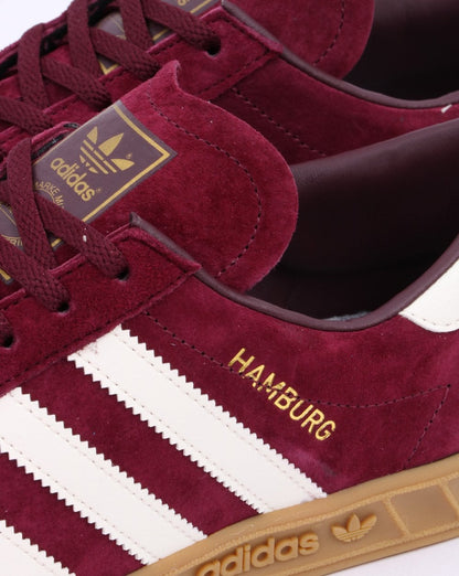 Adidas Hamburg Sneakers Burgund/Weiß