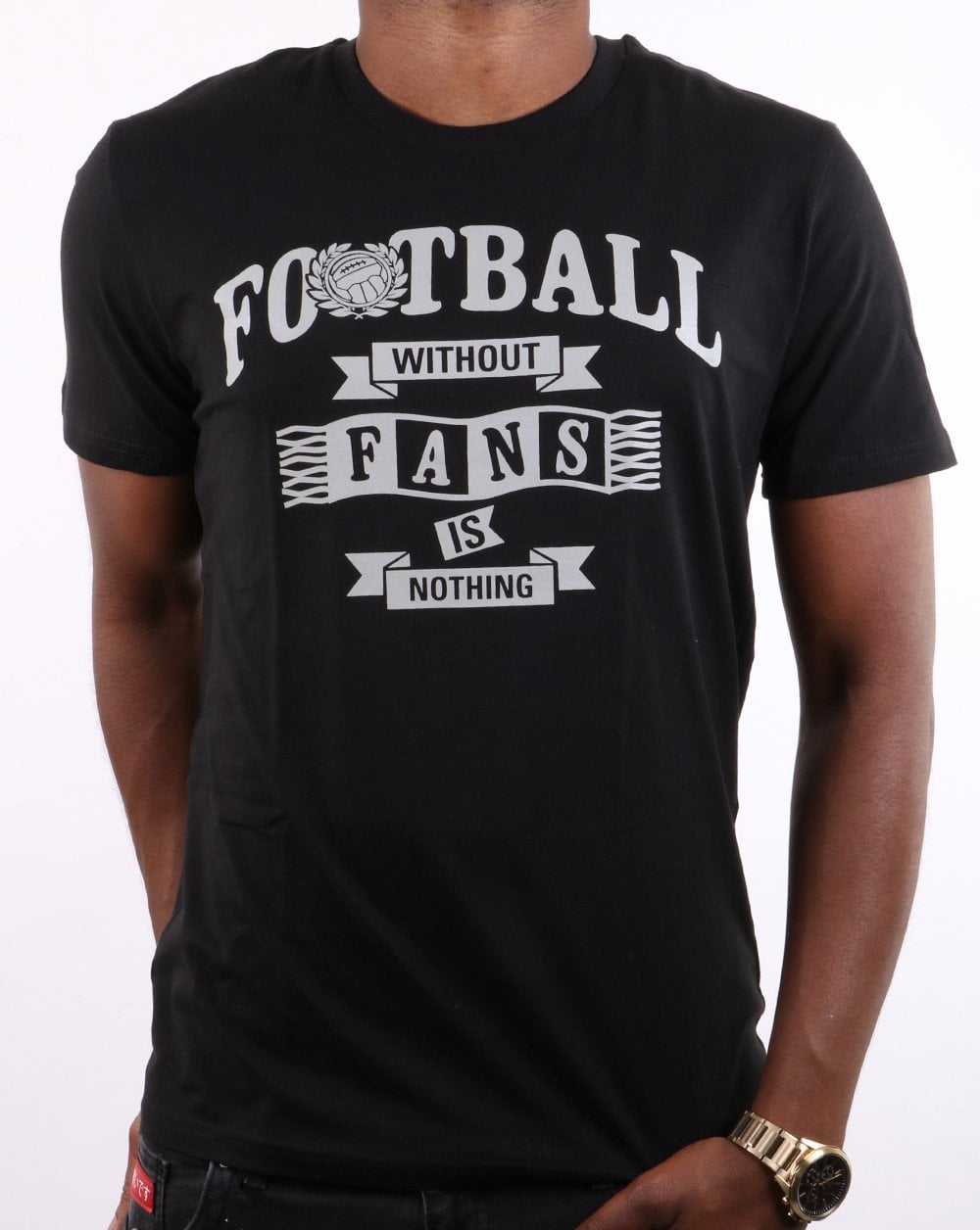 Fußball ohne Fans T-Shirt Schwarz