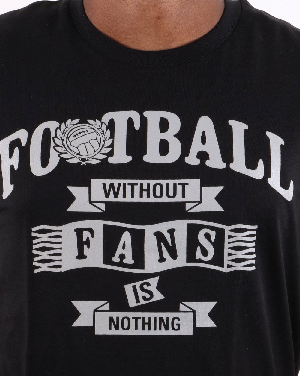 Fußball ohne Fans T-Shirt Schwarz