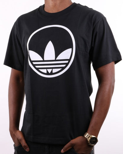 Adidas Originals Circle Trefoil T-Shirt Schwarz/Weiß