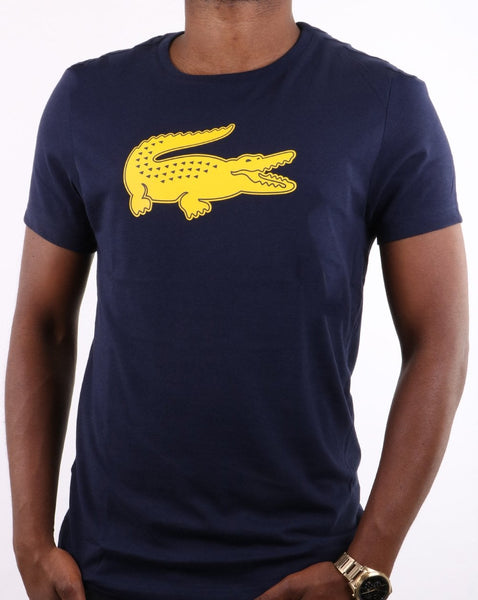 Lacoste Logo T-shirt Navy/Yellow