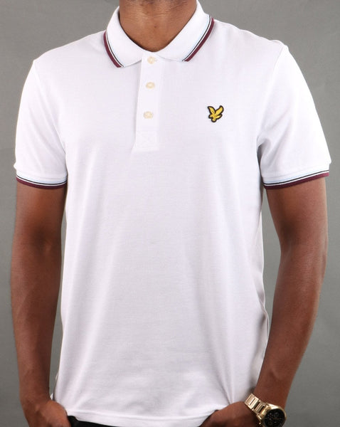 Lyle And Scott Tipped Polo Shirt White