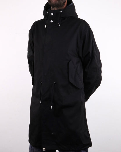 Pretty Green Lomas Parka Schwarz
