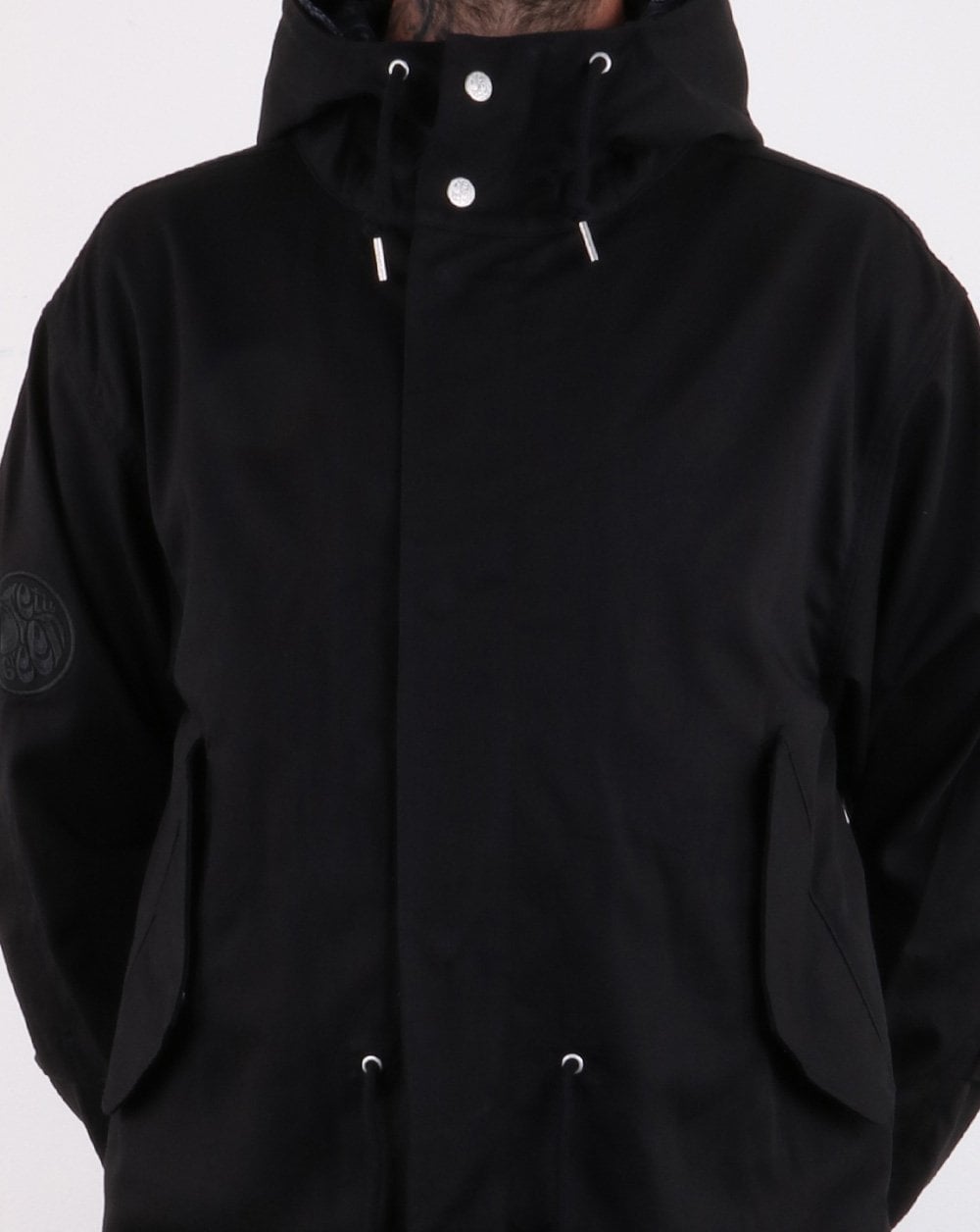 Pretty Green Lomas Parka Schwarz