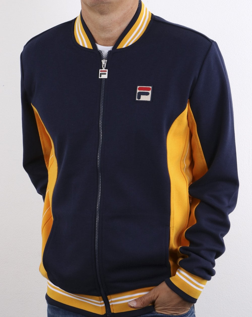 Fila Vintage Settanta Track Top Pro F Exclusive Navy/Golden Yellow