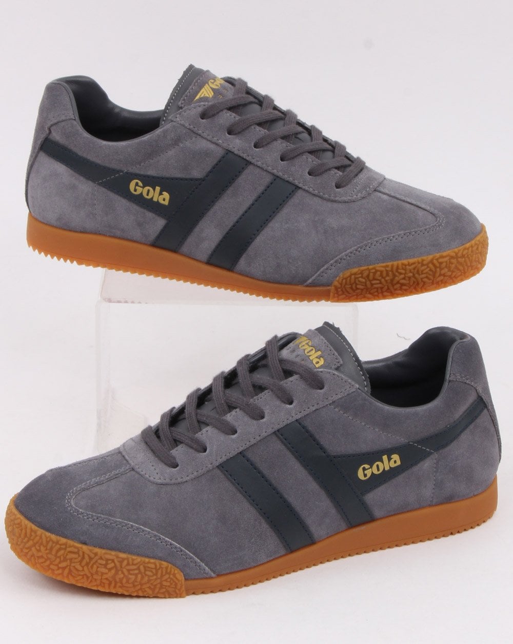 Gola Harrier Suede Trainer Shadow/Navy