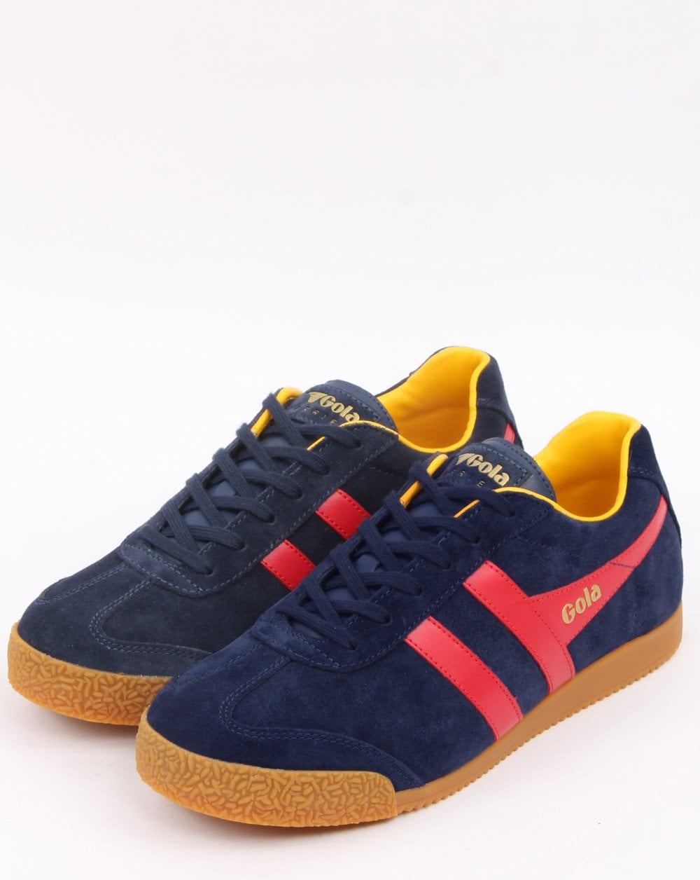 Gola Harrier Wildleder-Sneaker Marineblau/Rot