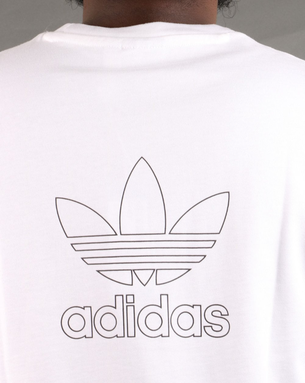 Adidas Originals Trefoil Long Sleeve T Shirt White