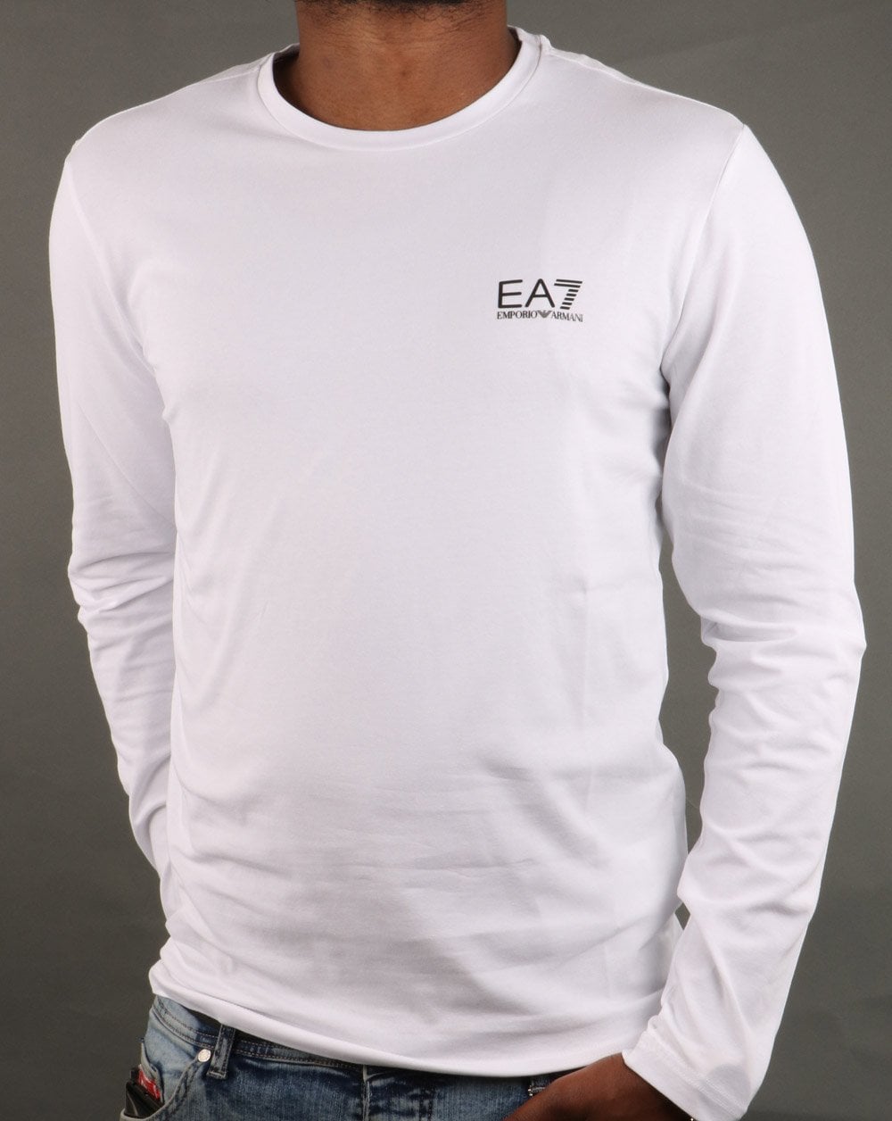 Emporio Armani EA7 Long Sleeve T-shirt White