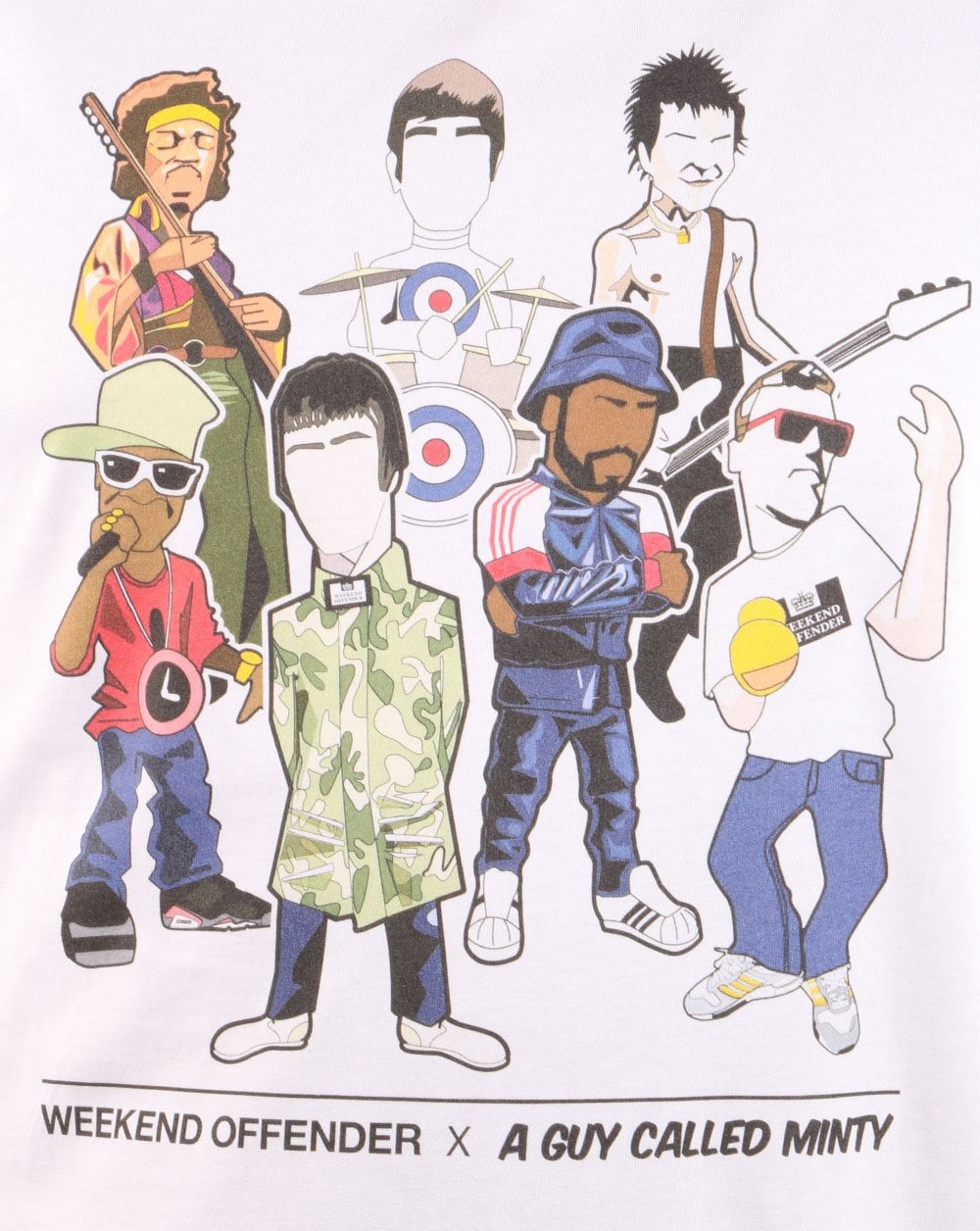 Weekend Offender Legends X Minty T-Shirt Weiß