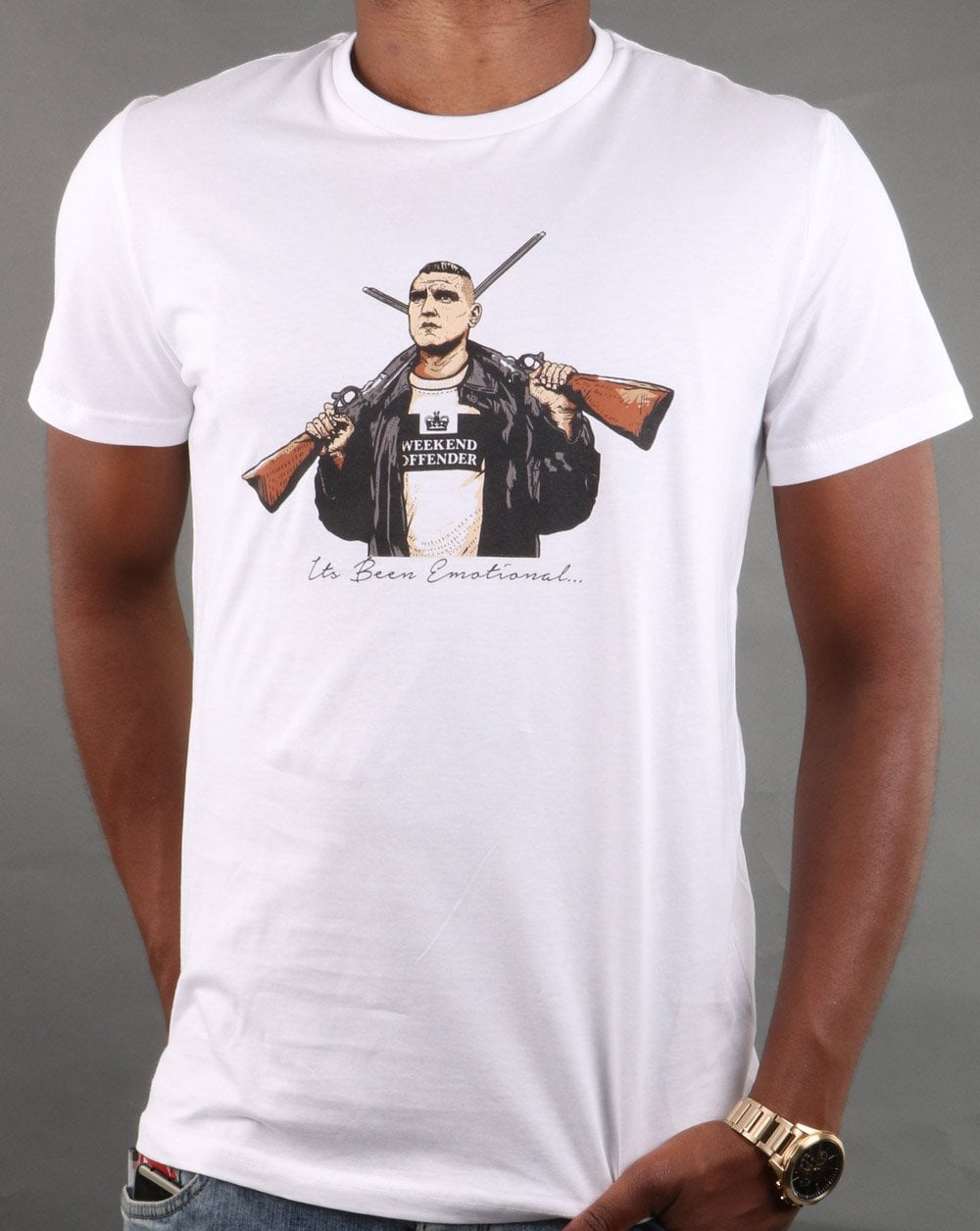 Weekend Offender – T-Shirt „It’s Been Emotional“ in Weiß