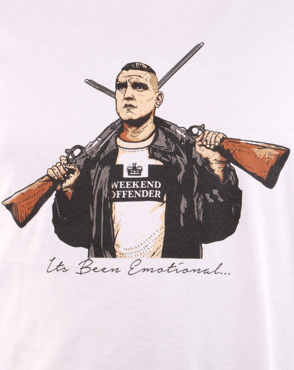 Weekend Offender – T-Shirt „It’s Been Emotional“ in Weiß