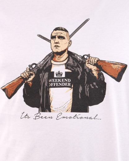 Weekend Offender – T-Shirt „It’s Been Emotional“ in Weiß